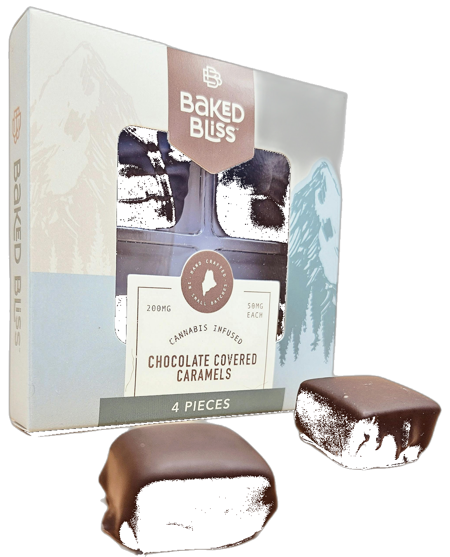 Baked Bliss- 200mg Chocolate Covered Caramels