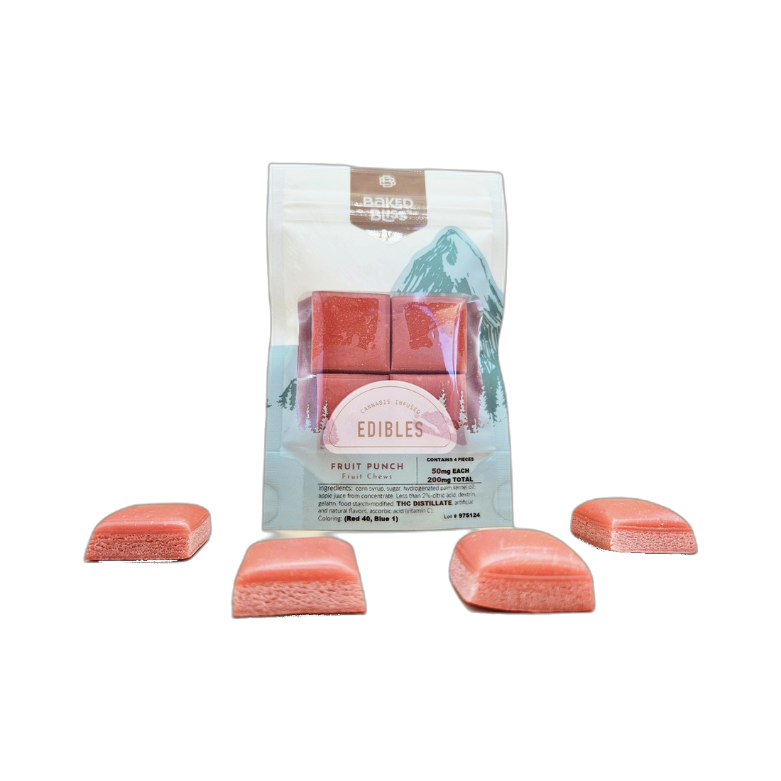 Baked Bliss - 50/200mg - Sour / Fruit Punch - chews