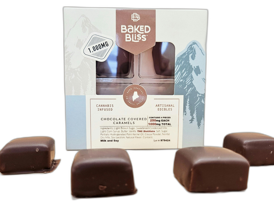 Baked Bliss Chocolate Covered Carmels 300/3000mg