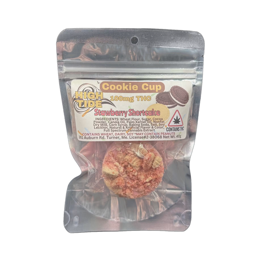 High Tide - 100mg - Assorted Cookie Cup COOKIES/REESES OR STRAWBERRY SHORTCAKE