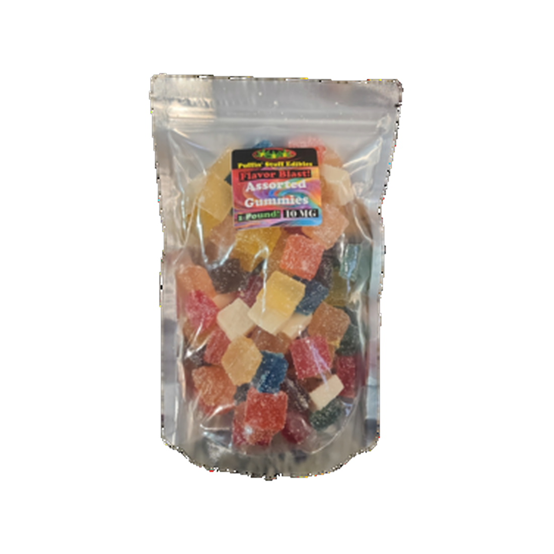 Puffin' Stuff - 10/1000mg - 1lb bag of gummies -reg and sour