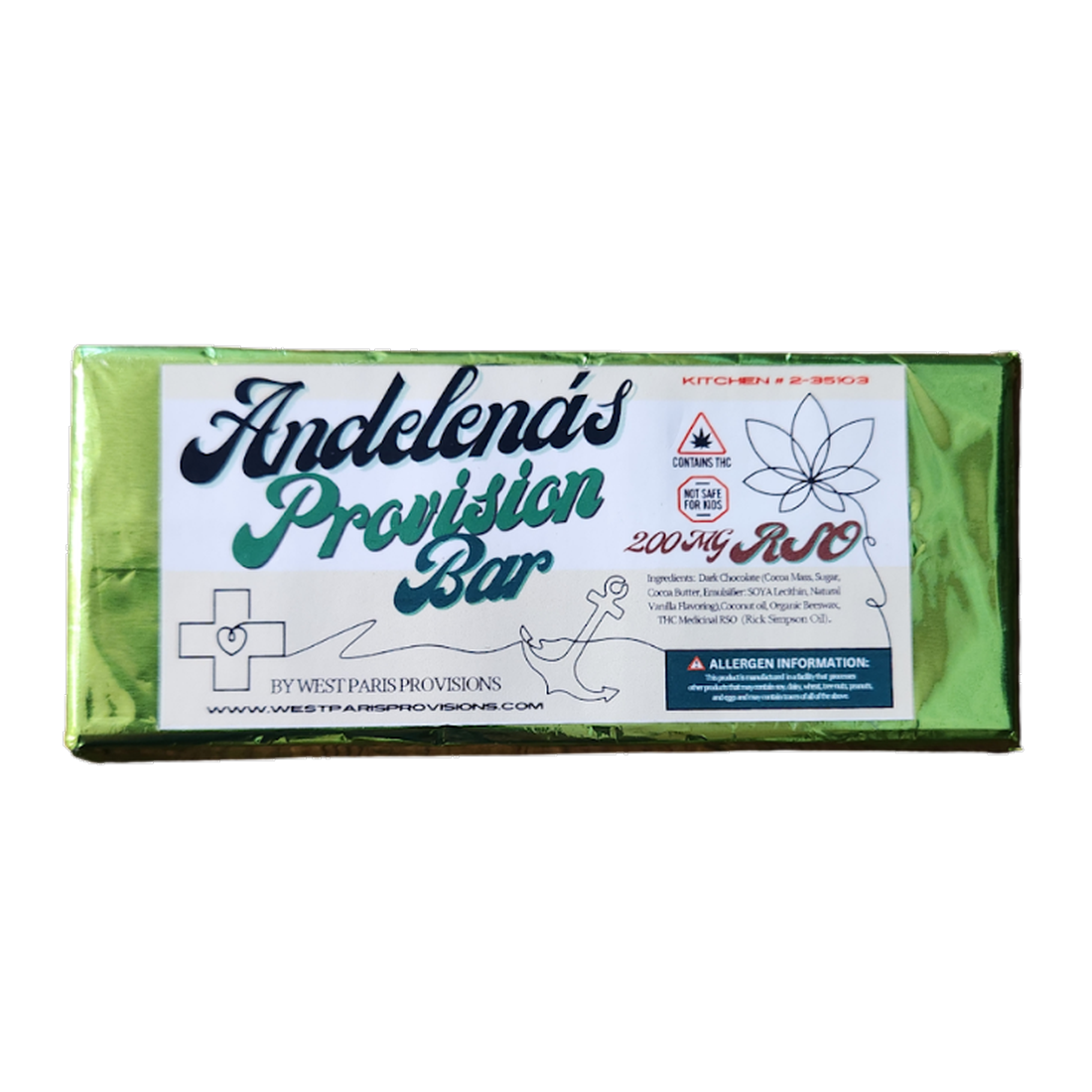 200MG - Andelena's RSO Medicine Bar
